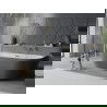 Mexen Oval Slim свободностояща прилежаща вана 170 x 80 cm, бяла/сива, преливник златен - 52661708062-50