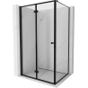 Mexen Mist-F T сгъваема лява душ кабина 75 x 70 см, черна рамка, черна - 8A6T-075-070-70-70-L