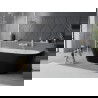 Mexen Oval Slim свободно стояща вана 170 x 80 cm, бяла/черна, бял преливник - 52661708075-20