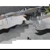 Mexen Oval Slim свободностояща полустенна вана 170 x 80 см, бяла/черна, преливна с четкана мед - 52661708075-65