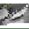 Mexen Olea свободностояща вана модел 170 x 80 см, бяла, черно преливане - 52821708000-70