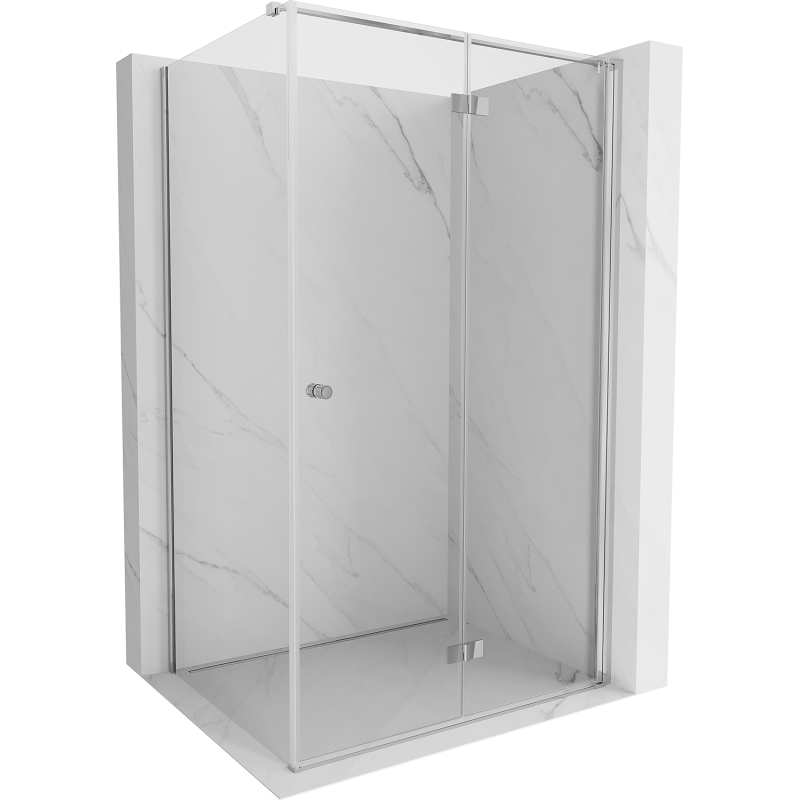 Mexen Mist-F T сгъваема дясна душ кабина 120 x 90 см, прозрачна, хром - 8A6T-120-090-01-00-P