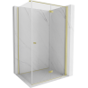 Mexen Mist-F T сгъваема душ кабина дясна 70 x 95 см, прозрачна, златна - 8A6T-070-095-50-00-P