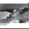 Mexen Olea самостоятелна вана модел 170 x 80 cm, бяла/черна, преливник gun gray четка - 52821708075-66