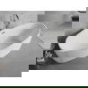Mexen Lira свободностояща вана модел 170 x 80 cm, бяла, преливник хром - 52831708000-01