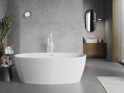 Mexen Lira свободно стояща вана модел 170 x 80 cm, бяла, бял преливник - 52831708000-20