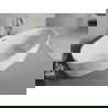 Mexen Lira свободностояща вана модел 170 x 80 cm, бяла, преливане златисто четкано - 52831708000-55