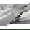 Mexen Lira свободностояща вана модел 170 x 80 cm, бяла, преливане розово злато - 52831708000-60