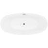 Mexen Lira самостояща вана модел 170 x 80 см, бяла, преливник gun gray четкан - 52831708000-66