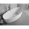 Mexen Lira самостояща вана модел 170 x 80 см, бяла, преливник gun gray четкан - 52831708000-66
