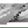Mexen Lira свободностояща вана модел 170 x 80 cm, бяла, преливник gun metal - 52831708000-95
