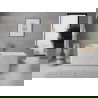 Mexen Nila самостоятелна оребрена вана 170 x 75 cm, бяла, преливник gun metal - 52841708000-95