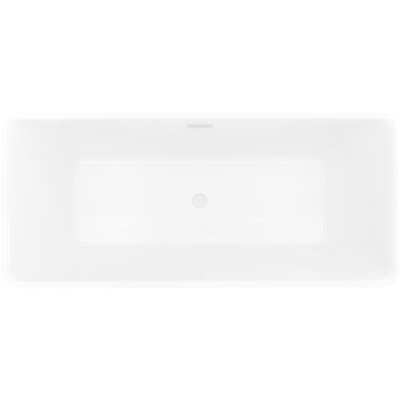 Mexen Nila свободностояща оребрена вана 170 x 75 cm, бяла/черна, бял преливник - 52841708075-20