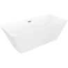 Mexen Tava свободно стояща вана с набраздяване 170 x 75 cm, бяла, преливник в