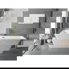 Mexen Tava свободно стояща вана, оребрена 170 x 75 cm, бяла, преливник gun metal - 52851707500-95