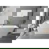 Mexen Тава вана самостояща рифлирана 170 x 75 cm, бяла, прелив никел матиран - 52851707500-97
