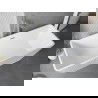 Mexen Тава вана самостояща рифлирана 170 x 75 cm, бяла, прелив никел матиран - 52851707500-97