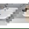 Mexen Yara самостоятелна вълниста вана 170 x 75 см, бяла, преливник gun gray четкан - 52861707500-66