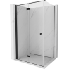 Mexen Mist-F T сгъваема душ кабина лява 115 x 85 см, прозрачна, черна - 8A6T-115-085-70-00-L