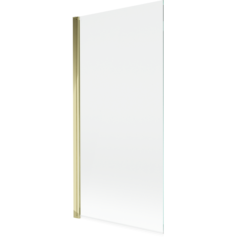 Mexen Mist параван за вана, 1-крилен, 90 х 150 см, прозрачен, златист - 8A9-090-001-50-00