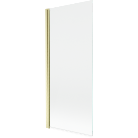 Mexen Mist преграда за вана с 1 крило 80 x 150 см, прозрачна, златиста четкана - 8A9-080-001-55-00