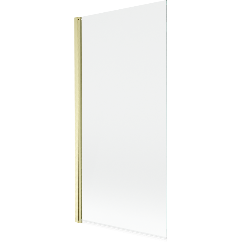 Mexen Mist параван за вана 1-крилен 90 x 150 см, прозрачен, златисто четкан - 8A9-090-001-55-00