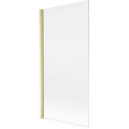 Mexen Mist параван за вана 1-крилен 90 x 150 см, прозрачен, златисто четкан - 8A9-090-001-55-00