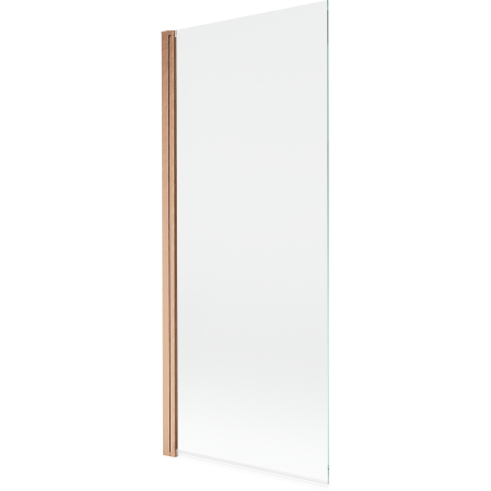 Mexen Mist параван за вана с 1 крило 80 x 150 см, прозрачен, четкана мед - 8A9-080-001-65-00