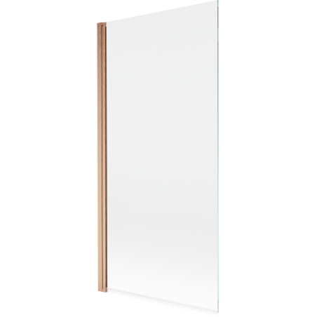 Mexen Mist параван за вана 1-крилен 90 x 150 см, прозрачен, четкана мед - 8A9-090-001-65-00