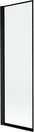 Mexen Mist вана екран 1-крилен ляв 60 x 150 см, черна рамка, черен - 8A9-060-001-70-70-L