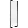 Mexen Mist параван за вана еднокрилен десен 60 x 150 cm, черна рамка, черен - 8A9-060-001-70-70-P