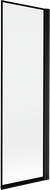Mexen Mist параван за вана еднокрилен десен 60 x 150 cm, черна рамка, черен - 8A9-060-001-70-70-P