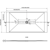 Mexen Toro правоъгълен душ SMC 200 x 80 cm, бял - 43108020
