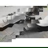 Mexen Oris самостоятелна стояща рейлинг вана 150 x 75 cm, бяла/черна, преливник gun gray матиран - 52871507575-66