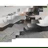 Мексен Орис самостоятелна стояща вана за стена рифована 170 x 80 см, бяла/сива, прелив розово злато - 52871708062-60