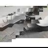 Mexen Oris свободностояща вана рифелована 170 x 80 cm, бяла/сива, преливник gun gray четкан - 52871708062-66