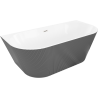 Mexen Oris самостоятелна вана, оребрена, стояща до стена, 170 x 80 см,