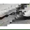 Mexen Oris самостоятелна вана синия ребрист 170 x 80 cm, бяла/черна, бял преливник - 52871708075-20