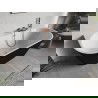 Mexen Oris свободностояща вана до стена, 170 x 80 см, бяла/черна, изчеткана мед - 52871708075-65