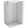 Mexen Mist петстенна асиметрична плъзгаща се душ кабина 80 x 90 см, прозрачна, хром - 8A8-080-090-01-00