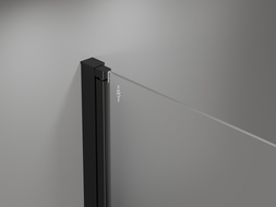 Mexen Mist параван за вана 1-крил за десен монтаж 70 x 150 cm, черна решетка, черен - 8A9-070-001-70-77-P
