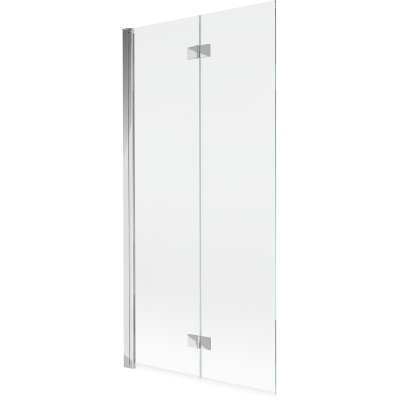 Mexen Mist вана параван 2-крилен ляв 90 x 150 см, прозрачен, хром - 8A9-090-002-01-00-L