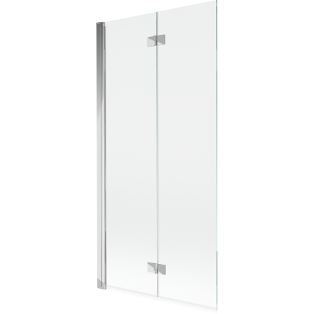 Mexen Mist вана параван 2-крилен ляв 90 x 150 см, прозрачен, хром - 8A9-090-002-01-00-L