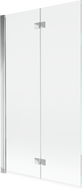 Mexen Mist параван за вана 2-крилен ляв 100 x 150 см, прозрачен, хром - 8A9-100-002-01-00-L
