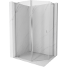 Mexen Mist L асиметрична петоъгълна душ кабина 90 x 80 см, прозрачна, хром - 8A8L-090-080-01-00