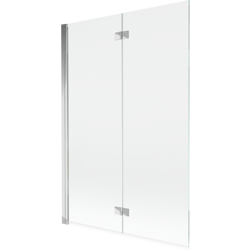 Mexen Mist двукрилен ляв параван за вана 120 x 150 см, прозрачен, хром - 8A9-120-002-01-00-L