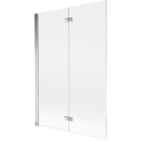 Mexen Mist двукрилен ляв параван за вана 120 x 150 см, прозрачен, хром - 8A9-120-002-01-00-L