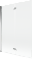 Mexen Mist параван за вана 2-крила ляв 130 x 150 см, прозрачен, хром - 8A9-130-002-01-00-L