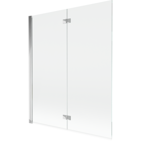 Mexen Mist параван за вана, 2-крилен, ляв, 140 x 150 см, прозрачен, хром - 8A9-140-002-01-00-L
