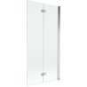 Mexen Mist параван за вана, 2-крилен десен 90 x 150 см, прозрачeн, хром - 8A9-090-002-01-00-P